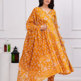 New anarkali kurta & pent with dupatta set