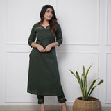 Classy Onion Color Kurti Plazo Set