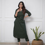 Classy Onion Color Kurti Plazo Set