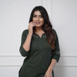 Classy Onion Color Kurti Plazo Set