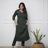 Classy Onion Color Kurti Plazo Set