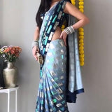 NEW SUPER HIT DESIGNER PEACOCK WORK PARTY WEAR SAREE