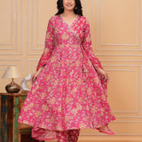 New anarkali kurta & pent with dupatta set