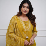 Kurti Pant Mulmul Dupatta