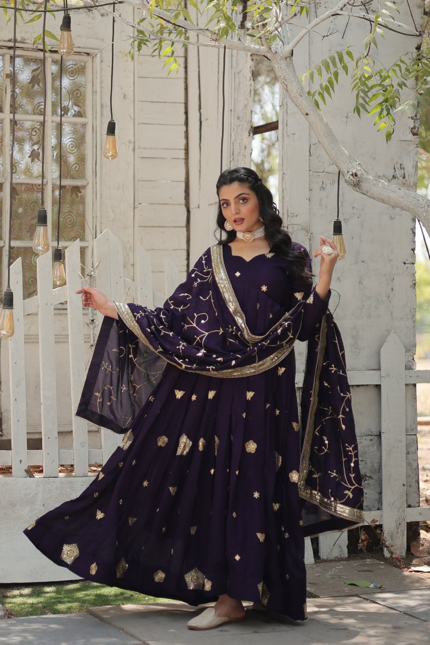 STYLISH GOWN-WITH-DUPATTA COLLECTIONS